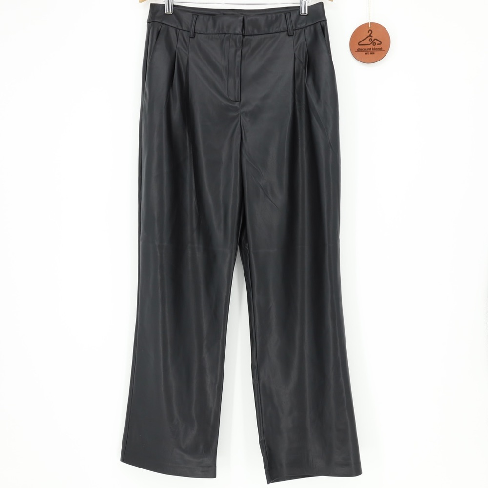 HOUSE OF HARLOW 1960 High‎ Rise Pleats Faux Leather Pants